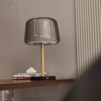 Lampe de chevet de chambre à coucher de luxe minimaliste nordique, décoration moderne, salon, canapé, coin, verre créatif, lampe de table