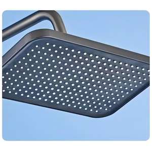 Système de douche en aluminium avec affichage LED et vanne thermostatique, pommeau de douche à effet pluie 4 fonctions, OEM et ODM pour hôtels - Product Image 3