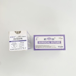 Y tế hấp thụ <span class=keywords><strong>polyglactin</strong></span> PGA 910 PGA pgla chỉ khâu phẫu thuật với kim USP 2-6/0 - Product Image 4