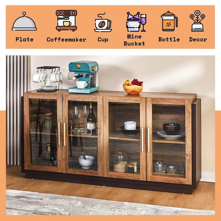 dining sideboard cabinet 1 pc