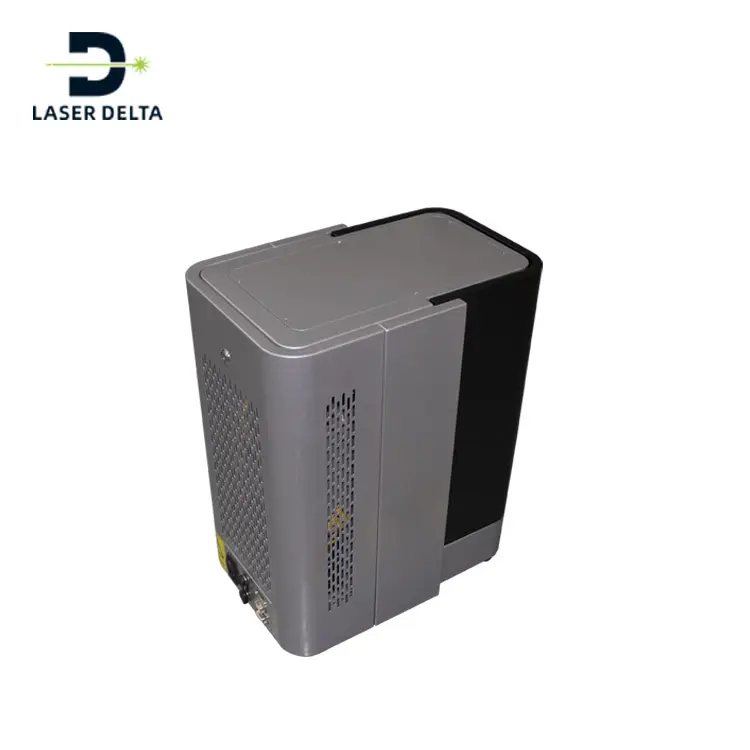 LaserDleta Enclosed laser marking machine  portable fiber laser marking machine 20W black