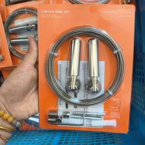 <span class=keywords><strong>Tensor</strong></span> de Cortina Multifuncional de Acero Inoxidable de 5 Metros, Juego de Varillas para Tender Ropa, Componentes Metálicos Portátiles y Duraderos para Baño - Product Image 6