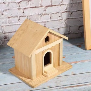 Casa de Pájaros de Madera, Forma Rectangular Pequeña, Duradera, para Exteriores - Product Image 1