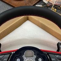 Accessoires de volant de voiture en cuir rouge personnalisés pour Audi Q7 C6 C8 A8 S6 S7 B8 B9 S3 S4 S5 A3 A4 A5 A6 A8 Q5 RS3 RS7
