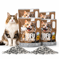 Ramah lingkungan, karbon aktif yang dapat terurai secara hayati, pasir kucing tofu yang dapat dibuang di toilet, pasir kucing serat tumbuhan granular, mendukung OEM