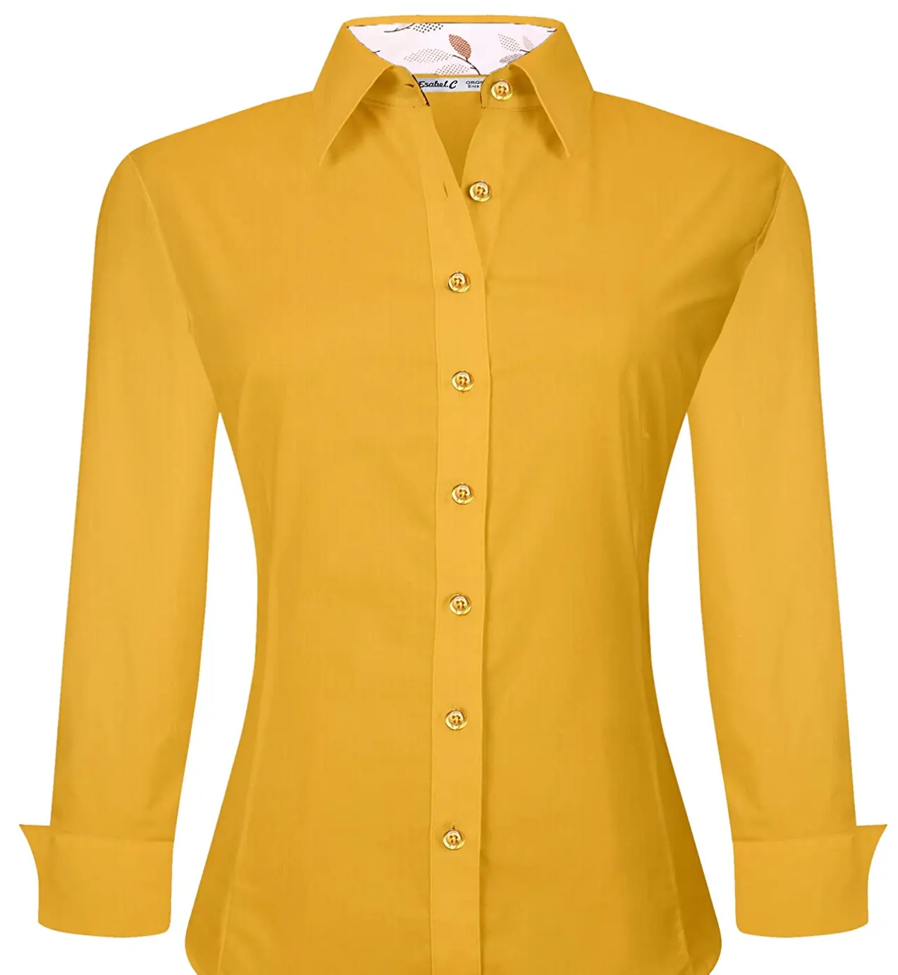 Women Button Down Shirts Long Sleeve Regular Slim Fit Cotton Stretch Work Blouse