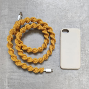 Tressé à la main Câble de chargeur de téléphone portable coloré Corde revêtue de <span class=keywords><strong>macramé</strong></span> Câble de chargeur Micro USB Type A C Câble USB - Product Image 4
