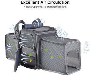 Free Sample Pet Travel Carrier <b>Backpack</b> Soft-Sided Breathable Mesh <b>Cat</b> Carrier <b>Backpack</b> for <b>cat</b>,Dogs Dual Side Expandable to - Product Image 6