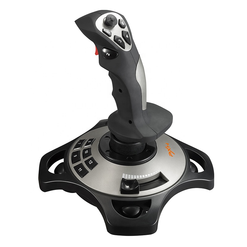 PXN 2113 PC Volo Aeromobili Bastone di Vibrazione Cablata USB Simulatore di Volo Joystick