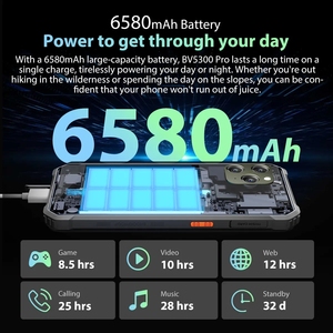 Blackview BV5300 <span class=keywords><strong>Pro</strong></span>, Teléfono Inteligente Resistente al Agua IP68, P35, 4GB 64GB, Cámara de 13MP, Batería de 6580mAh - Product Image 6