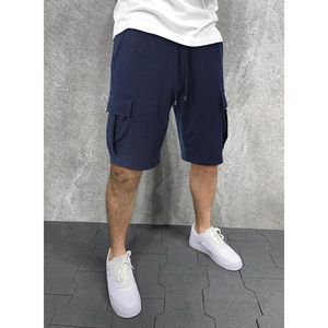 Pantalones Cortos Deportivos Oxford Transpirables para Hombre FOXA, de Algodón, con Cordón, Cintura Elástica, para Gimnasio, Entrenamiento, Correr, con 5 Bolsillos - Product Image 3