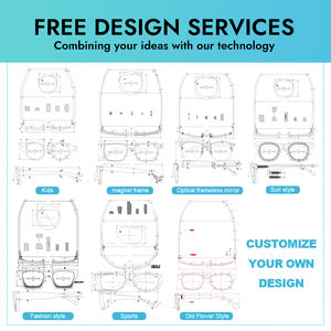 TR90メガネフレーム女性キャットアイファッションCPテンプルブルーライトブロッキング遠近両用眼鏡 - Product Image 6