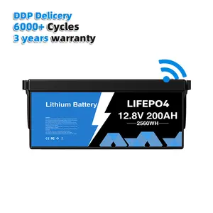 定制深循环UPS 12v 100Ah 200ah太阳能系统储能lifepo4电池锂离子电池组