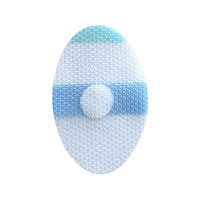 Autocollants d'oreille en gel de silicone et film PU imperméables, transparents, fins et doux pour la natation, le bain et la douche (vente en gros)