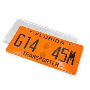 <strong>Black</strong> Aluminum Car License Plate White Number Embossed Sublimating License Plate Car License Plate - Product Image 6