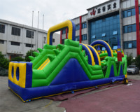 2025 Offre Spéciale géant Dragon Style gonflable course à obstacles jeu de sport pour adultes et enfants château gonflable