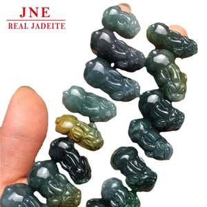 Jadeíta de Birmania, Jadeíta Azul Agua, Colgante de Pixiu, Jade Helado, Pulsera para Hombre, Colgante para Mujer, Venta al por Mayor - Product Image 5