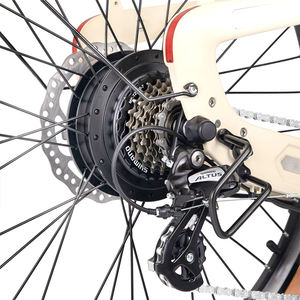 Vélo électrique de ville léger 48V 250W aux normes européennes, moyeu arrière, 7 vitesses, batterie lithium 9.6Ah, cadre carbone T800, écran numérique - Product Image 5