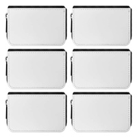 Ensemble de manucure 7 pièces, outils de soin des ongles, kit de toilettage portable de voyage, étui en cuir PU à fermeture éclair, sublimation personnalisée, promotionnel