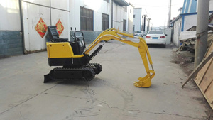 1 ton excavadora sobre orugas pequeño mini digger escavator máquina 0,5 ton 1,0 ton alta cavando poder para venta - Product Image 3