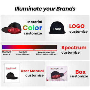 IDEARED lampu terapi inframerah 3 dalam 1 LED, lampu terapi cahaya merah kelas medis topi terapi lampu merah - Product Image 5