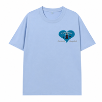 T-shirt personnalisé brodé pour vétérinaires avec logo cœur personnalisé sur la poitrine gauche pour l'équipe des hôpitaux vétérinaires