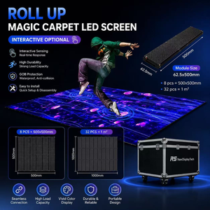 จอแสดงผล LED แบบม้วนเก็บได้ P1.9 สำหรับพื้น จอ LED แบบพรมวิเศษ สำหรับงานนิทรรศการ งานอีเว้นท์ และห้างสรรพสินค้า - Product Image 5