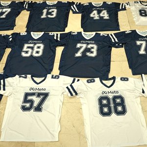 All'ingrosso a buon mercato per adulti ricamati taglie forti retrò maglia da Football americano Nfling magliette da Rugby della squadra - Product Image 2