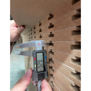 Tùy chỉnh 8*4 feet gỗ đá phiến tường fiberboard 18 mét rãnh rãnh slatwall <span class=keywords><strong>MDF</strong></span> <span class=keywords><strong>Panels</strong></span>/Hiển thị đứng cho bán hàng slatwall hiển thị - Product Image 3