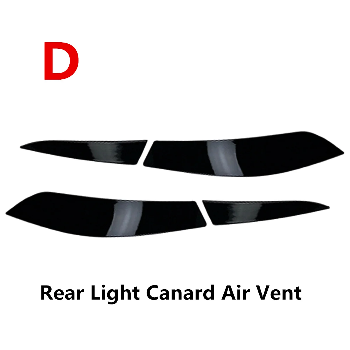 D Trasero Negro Brillante