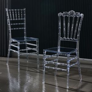 Chaise Chiavari en plastique transparente empilable à <span class=keywords><strong>prix</strong></span> abordable pour extérieur, hôtel, mariage et décoration de fête - Product Image 3