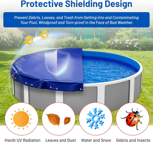 Couverture de <span class=keywords><strong>piscine</strong></span> <span class=keywords><strong>d</strong></span>'hiver anti-poussière Oxford 21Ft couverture de <span class=keywords><strong>piscine</strong></span> <span class=keywords><strong>ronde</strong></span> <span class=keywords><strong>hors</strong></span> <span class=keywords><strong>sol</strong></span> - Product Image 3