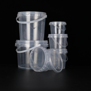 Sale 300ML/<b>500ML</b>/1L/2L/3L/5L/6L/8L/10L Empty <b>Plastic</b> <b>Bucket</b> With Lid <b>Clear</b> PP Container for Liquid Cream <b>Food</b> Storage Container - Product Image 3