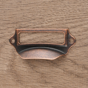 Furniture Handle Rectangle <b>Drawer</b> Pull Carbon Steel Antique Bronze Traditional Durable - Product Image 4