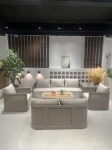Luxury Modern Outdoor <b>Garden</b> <b>Set</b> - Weatherproof Pe Rattan Furniture for Patio & Balcony Weatherproof Pe Rattan and - Product Image 4