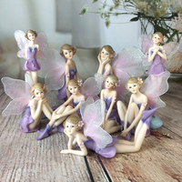 Vente en gros Figurines de fée en résine Ornements de maison et de bureau Statue de fée Décoration de jardin extérieur
