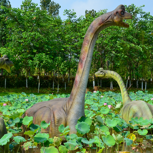 Estatua de Dinosaurio Animatrónico de Silicona Suave, Dinosaurios Animatrónicos con Certificación CE y RoHS para Parques Infantiles Interiores/Exteriores - Product Image 6