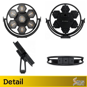 Projecteur de scène DJ Disco 7x50W RGBA Rétro Vintage LED Nid d'abeille 7 Yeux Effet Wash Strobe IP53 DMX512 pour Club Bar Événement Spectacle 95 - Product Image 3