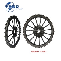 JIUYU pour roues en acier au carbone 1800*160mm, transplanteur de riz, pulvérisateur, pneu de tracteur, jante, garantie de 2 ans