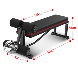 BunnyHi JSY020 Leather Preacher Curl Hip Thrust Training Exercise Home Equipment Workout Flat Gym <strong>Bench</strong> With <strong>Leg</strong> <strong>Extension</strong> - Product Image 3