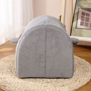 Penguin Pet <b>Bed</b> Oval Shape Soft Cat <b>Nest</b> With Plush Design For Indoor Cats Winter Warm Sleeping House - Product Image 3
