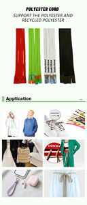 Diskon besar Logo kustom cetak daur ulang RPET poliester tali sepatu datar tali Premium - Product Image 6