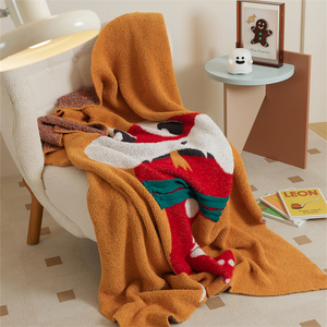 2024 nouvelle vente directe d'usine OEKO-TEX bébé-ami carton mignon <span class=keywords><strong>serpent</strong></span> doux chaud polyester mélange tricoté jeter couverture YWY - Product Image 4