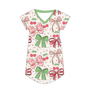 Vestido Informal <span class=keywords><strong>de</strong></span> Tela <span class=keywords><strong>de</strong></span> Bambú Suave DH ODM para Niños Pequeños y Adultos, con Flecos, para Niñas - Product Image 3