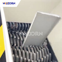 Trituradora de Madera Compacta Walldorn de Doble Eje, Eléctrica, Automática, Pequeña, para Palets, Troncos y Madera