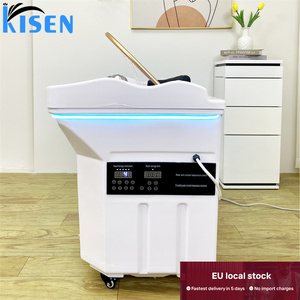 KISEN Stock UE Bac de lavage et de massage capillaire portable pour salon de coiffure, avec réservoir de 60L - Product Image 5
