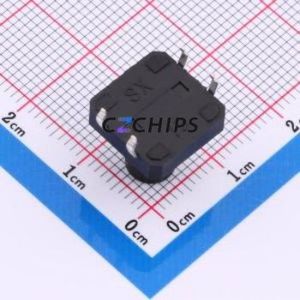 TS015-CBW1FH12.0 Tactile <b>Switch</b> Through hole-4P,12x12mm <b>Switch</b> Single Pole Single Throw Round Button 2.5N Through Hole - Product Image 2