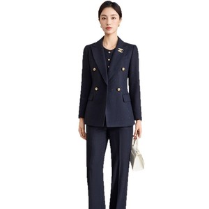 Women's Wool Suit Set Winter Thickened 2025 New Style Gray High-End Professional Formal Wear Commute Anti-Wrinkle - Product Image 5