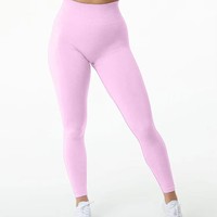 Leggings de Yoga de Cintura Alta Recién Llegados con Logotipo Personalizado para Mujer, Leggings sin Costuras con Efecto Scrunch, Pantalones de Yoga para Entrenamiento con Control de Abdomen y Fitness