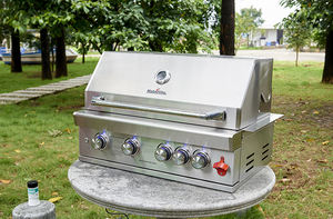 Grill Barbecue a <span class=keywords><strong>Gas</strong></span> da Incasso per Esterni e Giardino con Illuminazione a Led, a Carbone e a Infrarossi in Acciaio Inox 304 - Product Image 2